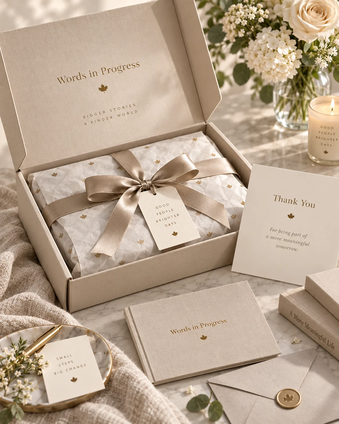 Thoughtful words make a gift your own.